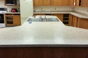 commercial counter double sink